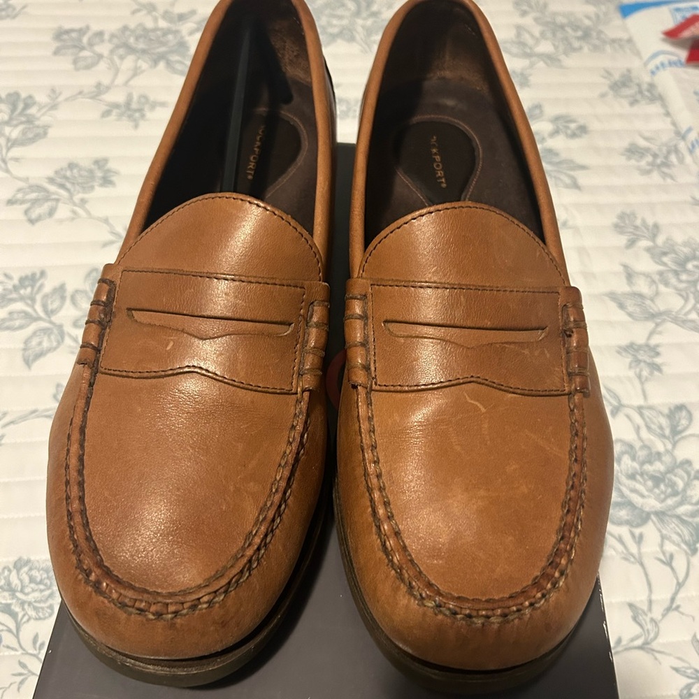Rockport Men’s leather Loafers Size 10W